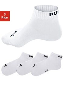 PUMA Kurzsocken (3-Paar) mit Rippbündchen