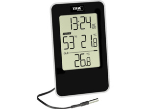 TFA 30.5048.01 Digitales Thermo-Hygrometer, Schwarz