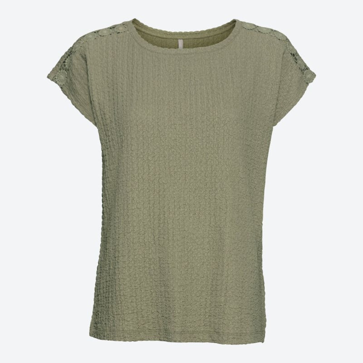 Bild 1 von Damen-T-Shirt mit Spitze, Green