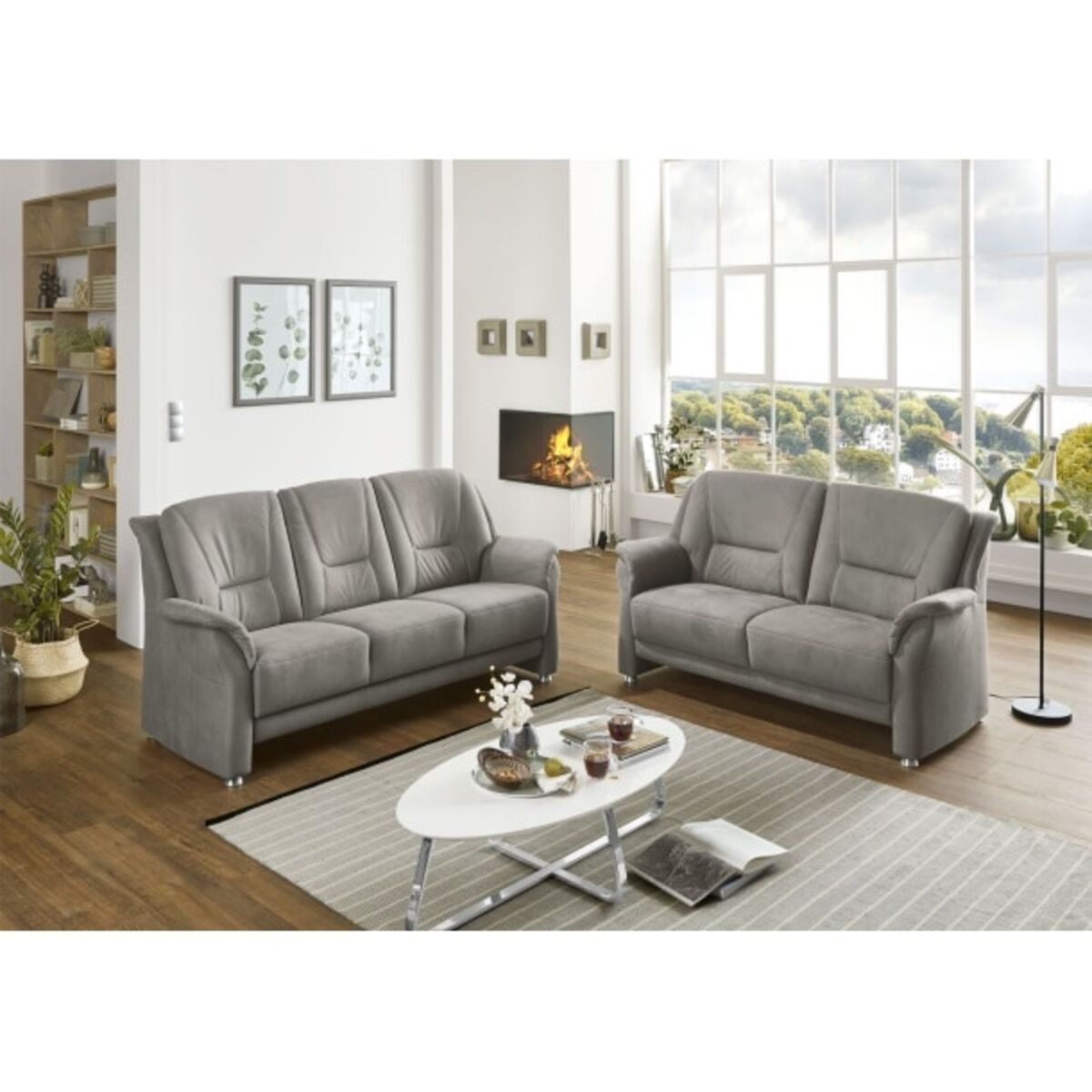 Sofa 3Sitzer + 2,5Sitzer Aalst Grau von Möbel Boss für 2.499 € ansehen!