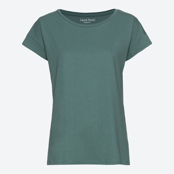 Bild 1 von Damen-T-Shirt aus SUPIMA®-Baumwolle, Dark-green