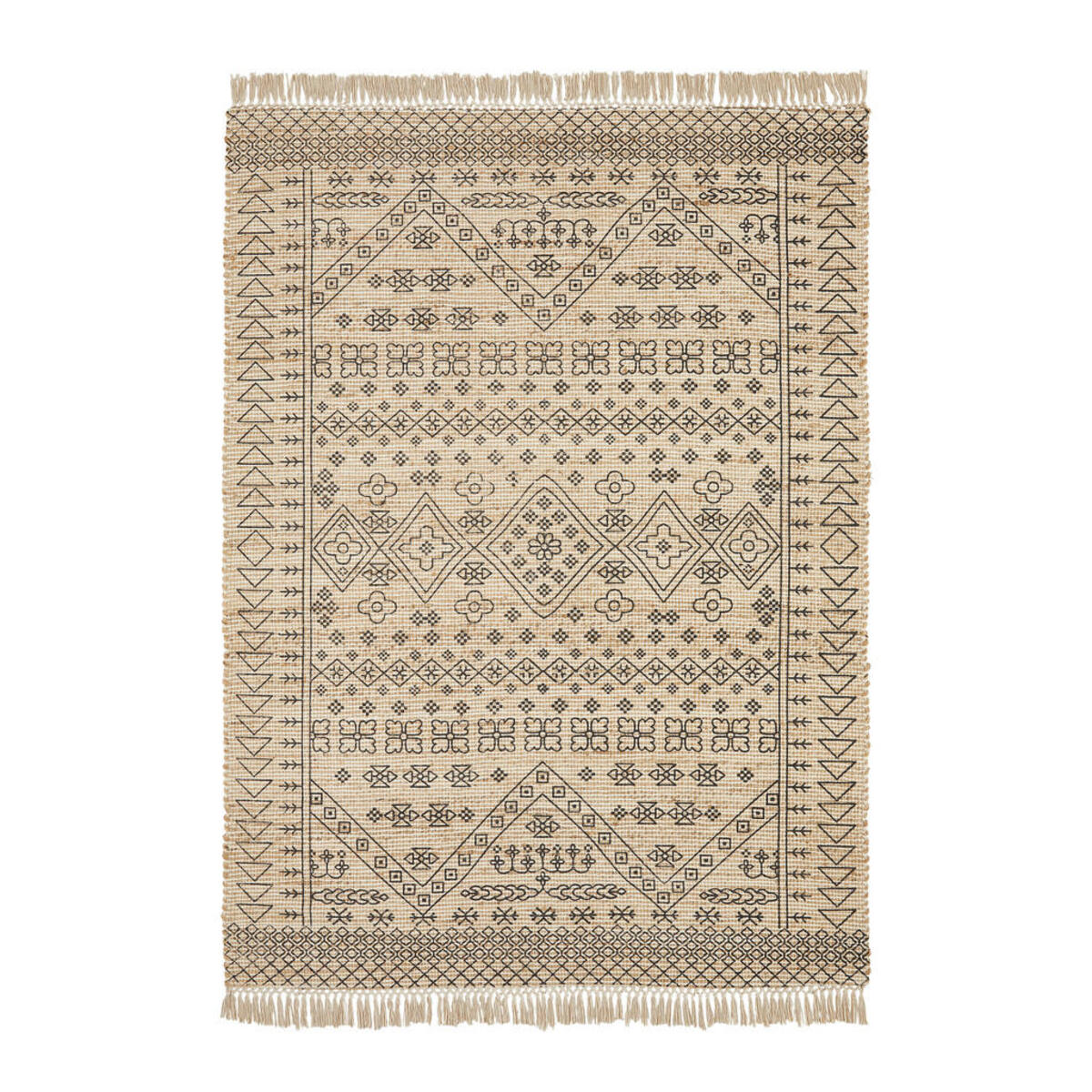 Bild 1 von Linea Natura Handwebteppich Aldra, Hellbraun, Textil, Uni, rechteckig, 130x190 cm, leicht zusammenrollbar, Teppiche & Böden, Teppiche, Naturteppiche