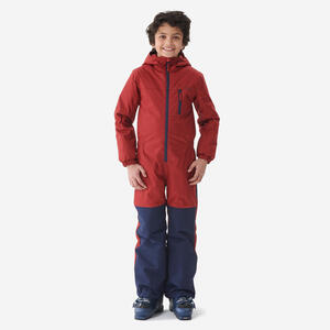 Schneeanzug Skianzug 100 warm wasserdicht Kinder bordeaux/marineblau Blau|rot