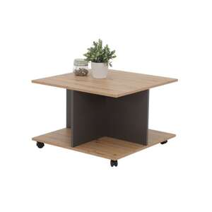 Couchtisch Bryan 68x40x68 Eiche Artisan/anthrazit