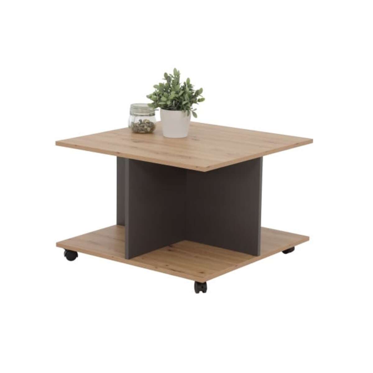 Bild 1 von Couchtisch Bryan 68x40x68 Eiche Artisan/anthrazit