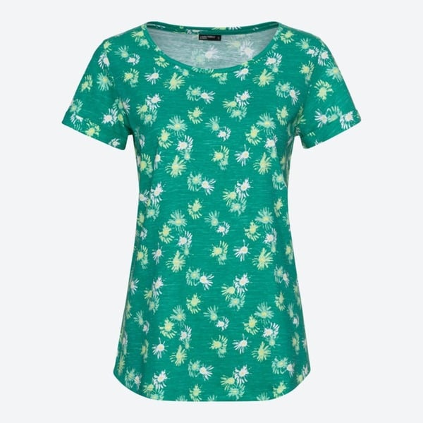 Bild 1 von Damen-T-Shirt mit Blumenmuster, Green