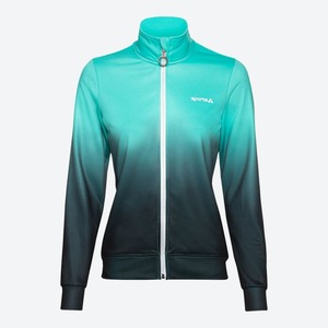 Damen-Trainingsjacke mit Stehkragen, Turquoise