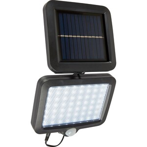 Solar-LED-Außenstrahler PIR-Sensor Schwarz 15 cm x 2,5 cm x 13 cm