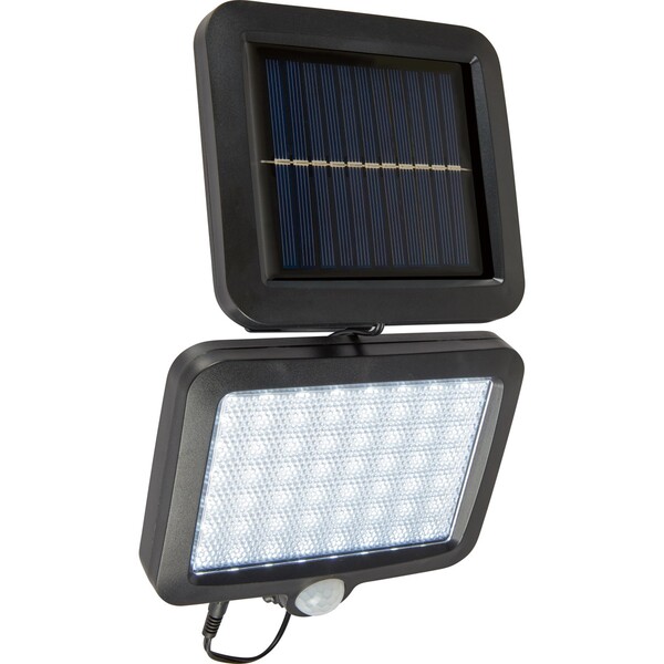 Bild 1 von Solar-LED-Außenstrahler PIR-Sensor Schwarz 15 cm x 2,5 cm x 13 cm