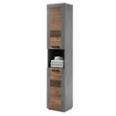 Bild 1 von Hochschrank Indiana Old Wood/Betonoxid 36 x 185 x 31 cm