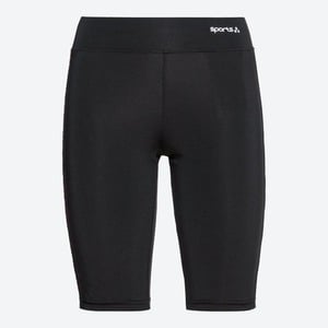 Damen-Funktions-Radlerhose mit seitlichen Einsätzen, Black