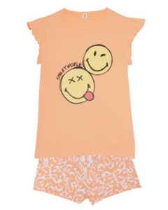 Smiley World Pyjama, 2-tlg. Set, apricot