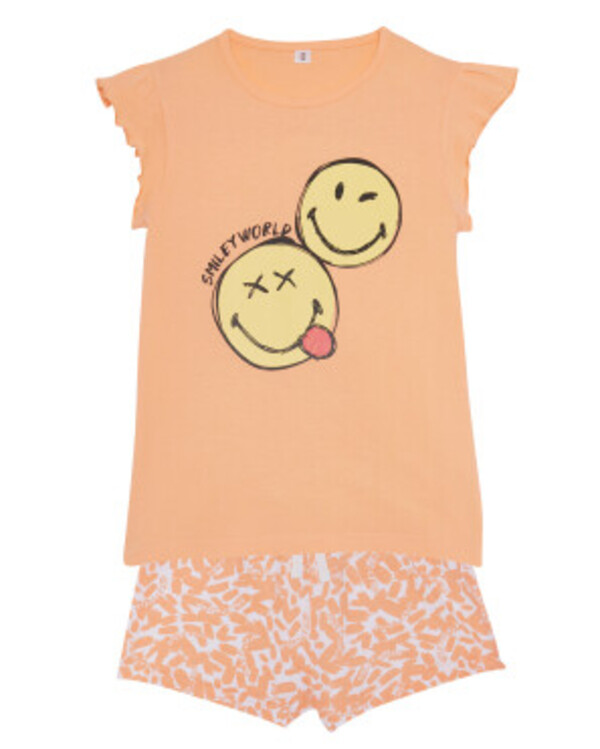 Bild 1 von Smiley World Pyjama, 2-tlg. Set, apricot