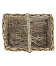 Bild 2 von Rattan-Korb mit Henkel, grau-braun, 40 x 28 x 30 cm