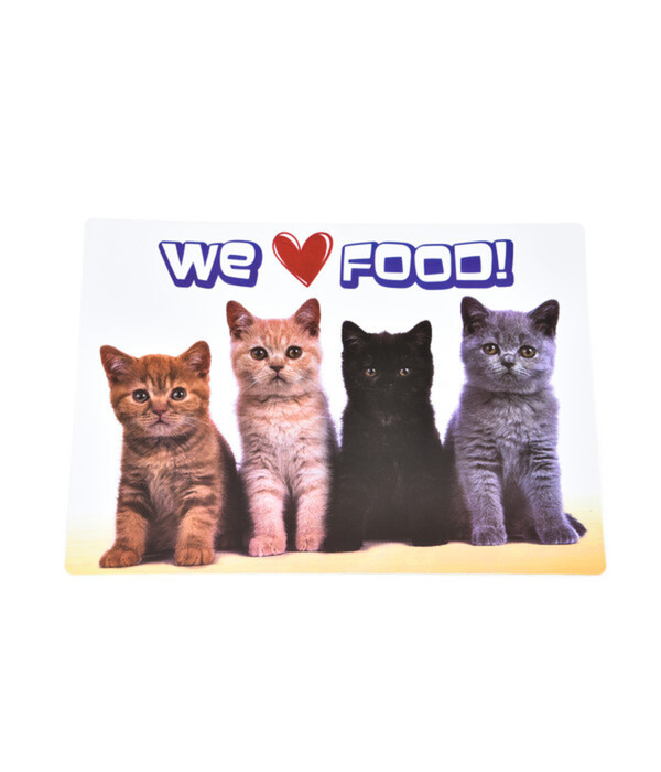 Bild 1 von Dehner Lieblinge Katzen-Napfunterlage We Love Food!