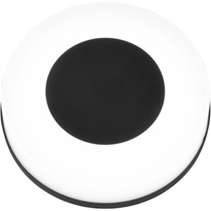 Reality LED-Außenleuchte Morena Schwarz-Weiß Ø 25 cm x 8 cm