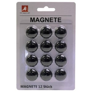 Magnet Set 12-teilig schwarz