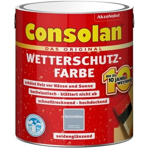 Consolan Wetterschutzfarbe Horizontblau Seidenglänzend 2,5 l