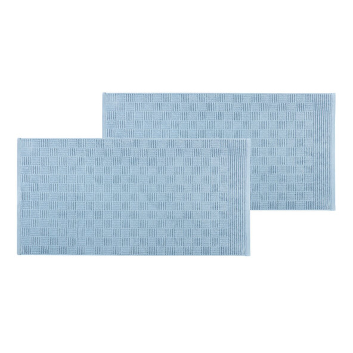 Bild 1 von Geo Frottierserie Duschtuch, 2er Set, blau