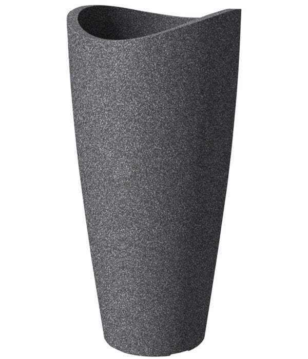 Bild 1 von Scheurich Kunststoff-Vase Wave Globe High Slim, ca. Ø39,5/H80 cm, schwarz-granit