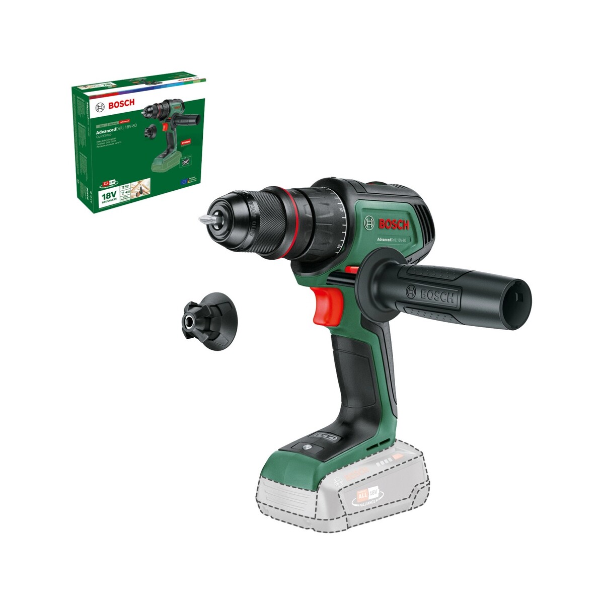 Bild 3 von Bosch Akku-Bohrschrauber Advanced Drill 18 V-80 Baretool