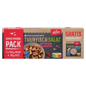 HAWESTA 2 x Thunfischsalate + Gratis-Thunfisch 400 g