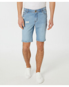 Jeans-Shorts mit Destroyed-Effekten, X-Mail, Bermudalänge, jeansblau hell