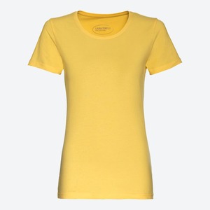 Damen-T-Shirt mit Rundhalsausschnitt, Yellow