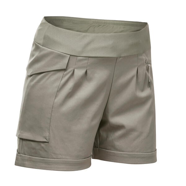 Bild 1 von Wandershorts Naturwandern NH500 Regular Damen khaki Braun|grün