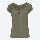 Bild 1 von Damen-T-Shirt mit Carmen-Ausschnitt, Dark-green