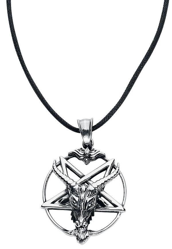 Bild 1 von etNox hard and heavy Goat Pentagram Halskette silberfarben