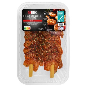 BBQ Riesengarnelen-Spieße 175 g