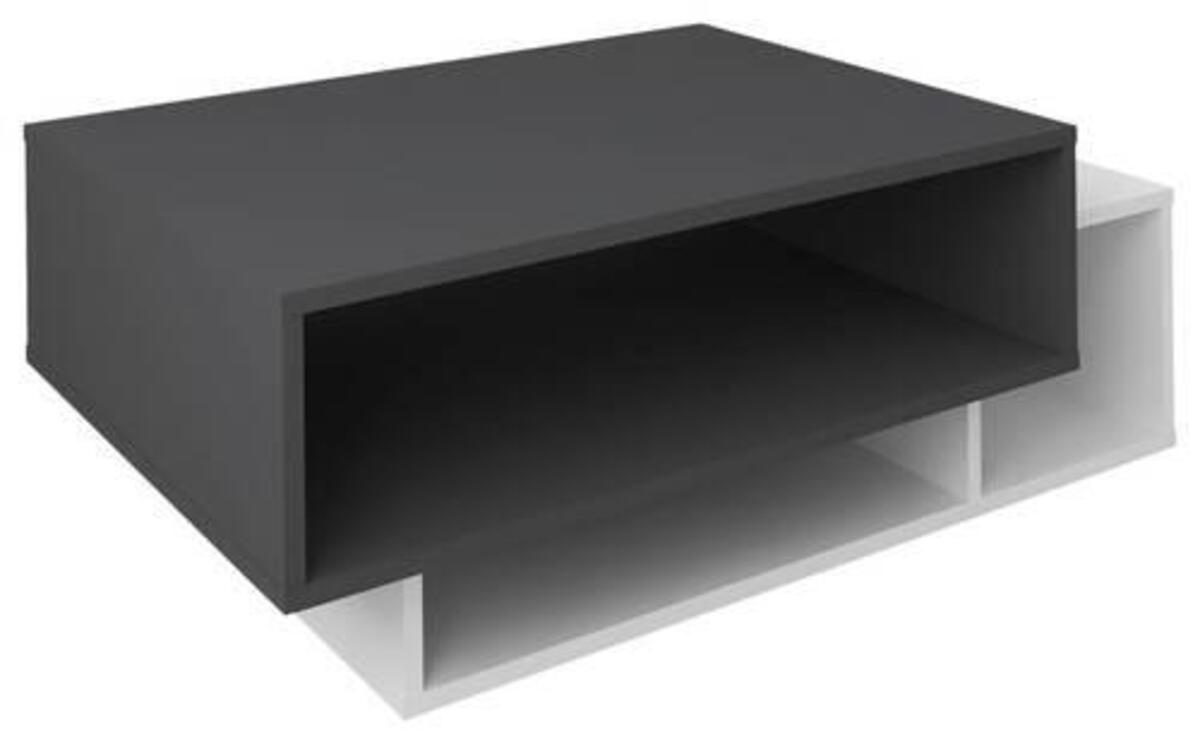 Bild 1 von Couchtisch 'Runila', Anthrazit /Weiß 3 Fächer B: 88 cm, Anthrazit, Weiß