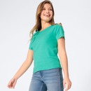 Bild 1 von Damen-T-Shirt mit Ripp-Struktur, Turquoise