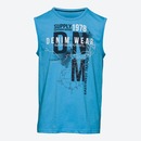 Bild 1 von Herren-Muskelshirt mit Frontaufdruck, Blue