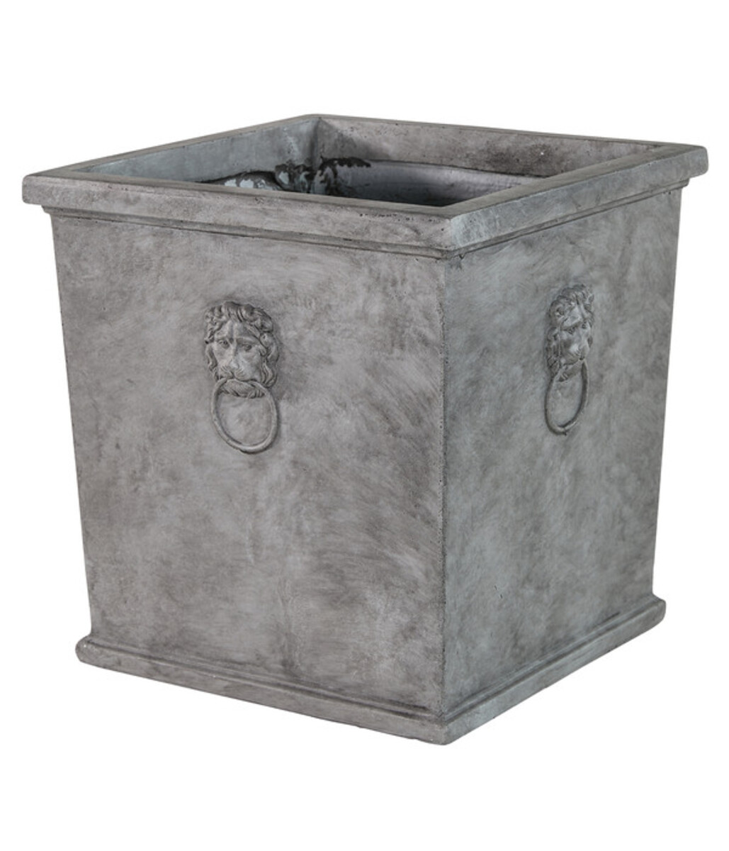 Bild 2 von Dehner Leichtbeton-Topf Windsor, quadratisch, grau