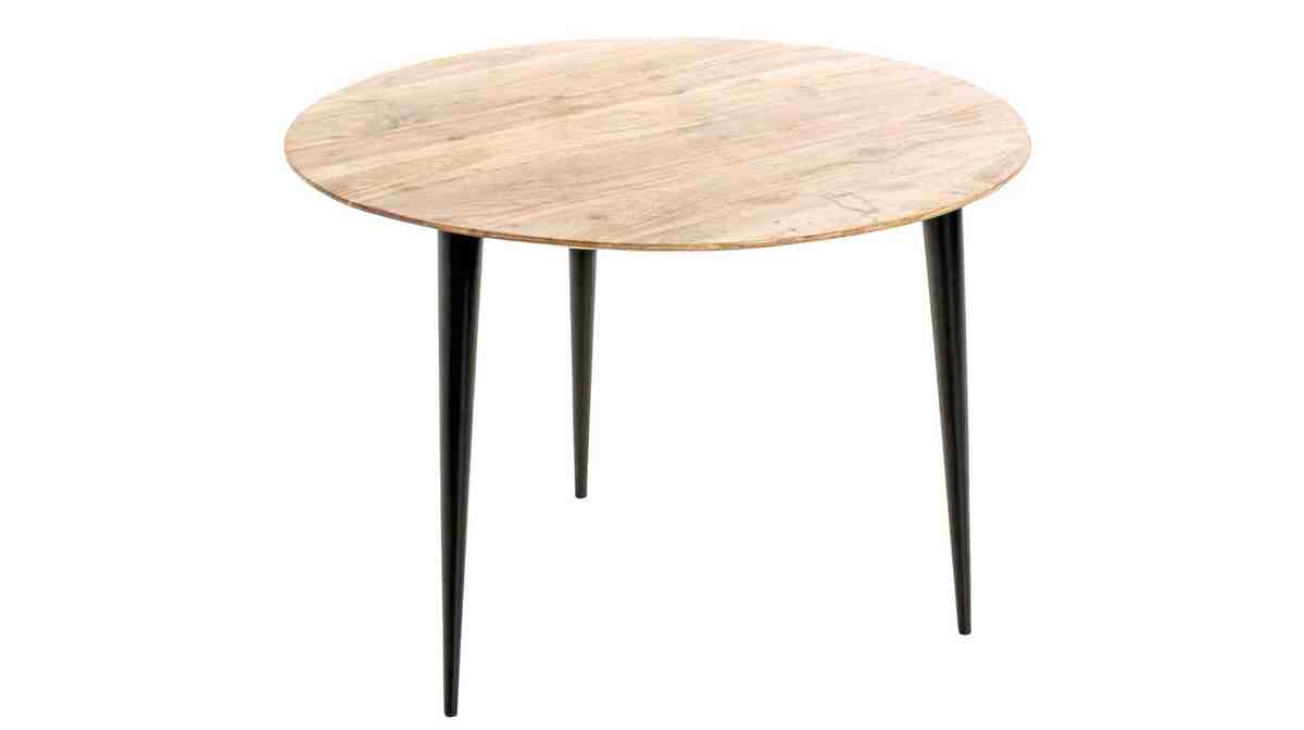 Bild 1 von Beistelltisch Massivholz Akazie rund 50 x 41 cm - KALKUTTA