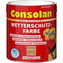 Bild 1 von Consolan Wetterschutzfarbe Rehbraun Seidenglänzend 2,5 l