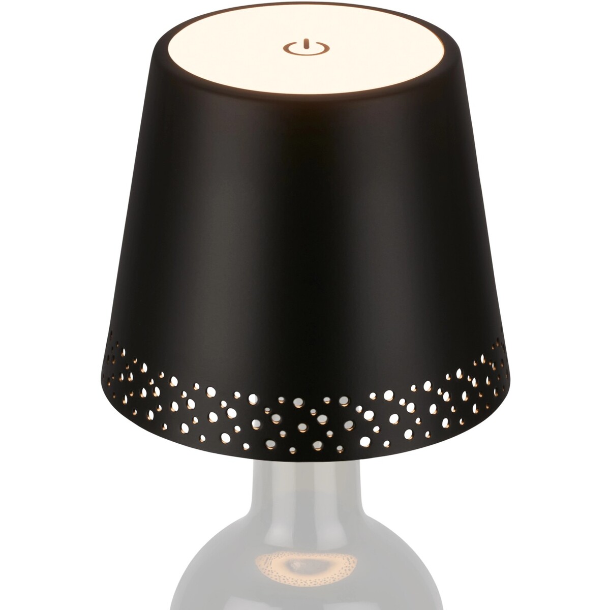 Bild 1 von Brilo Akku-Flaschenlicht Flaska Schwarz 2,6W