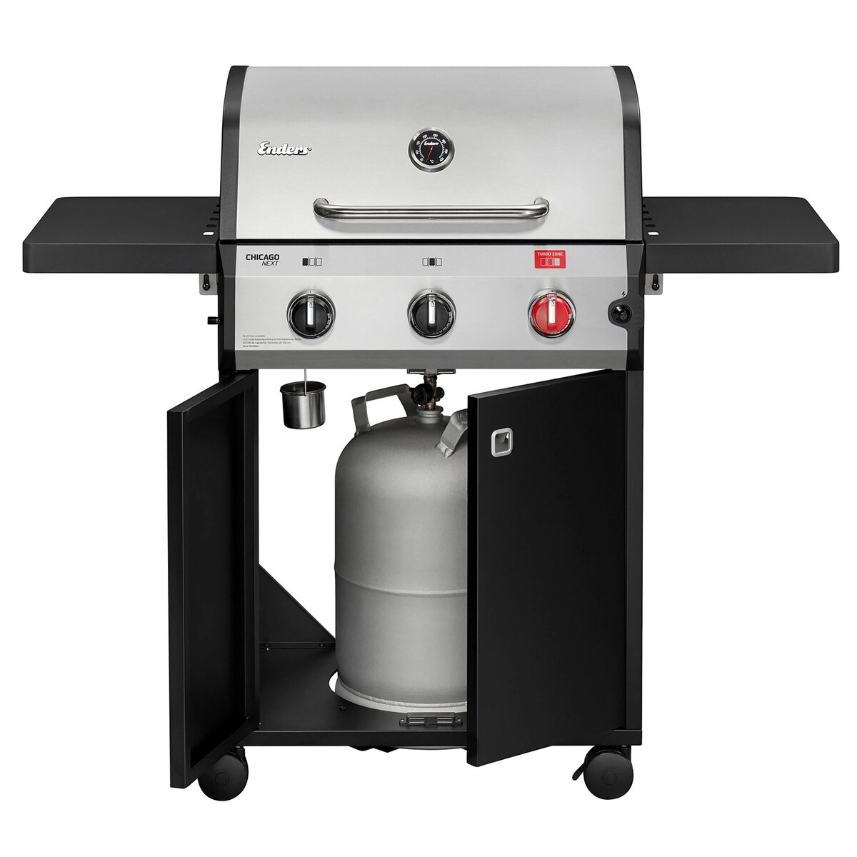 Bild 3 von Enders Gasgrill Chicago Next 3 Brenner R Turbo Schwarz-Edelstahl