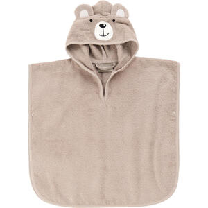Avelia Poncho, Beige, Textil, Bär, Gr. 56-62, unisex, ISO 9001, Gots, AZO-frei, Oeko-Tex® Standard 100, Global Recycled Standard (Grs), Baden & Wickeln, Kapuzenhandtücher