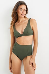 C&A Bikini-Top-wattiert-LYCRA® XTRA LIFE™, Grün, Größe: 36