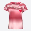 Bild 1 von Damen-T-Shirt mit Streifenmuster, Red