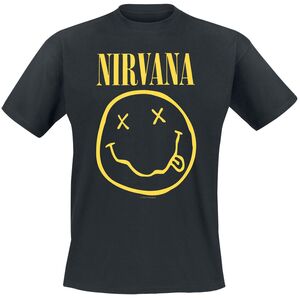Nirvana Smiley T-Shirt schwarz
