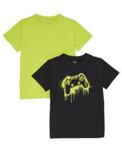 T-Shirts Gaming, 2er-Pack, Y.F.K., hellgrün