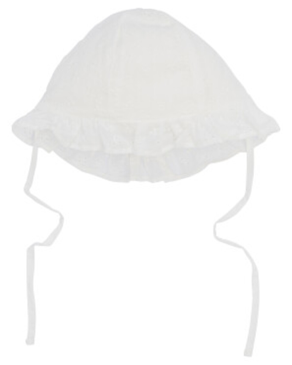 Bild 1 von Mütze Lochmuster, Ergee, Gummizug hinten, weiß