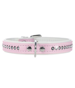 HUNTER® Hundehalsband Modern Art Luxus, rosa/weiss