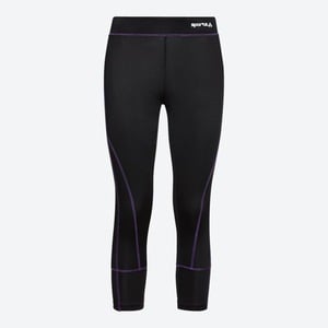 Damen-Sportleggings mit Kontrastnähten, Black