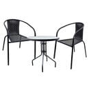 Bild 1 von VCM Bistro-Set Galona schwarz Glas