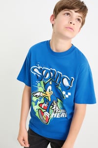 C&A Multipack 2er-Sonic-Kurzarmshirt, Blau, Größe: 128